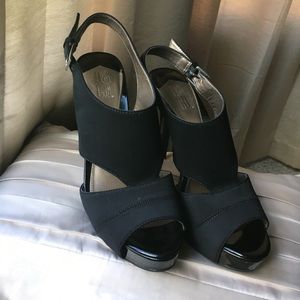 Black platform shoes